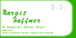 margit haffner business card